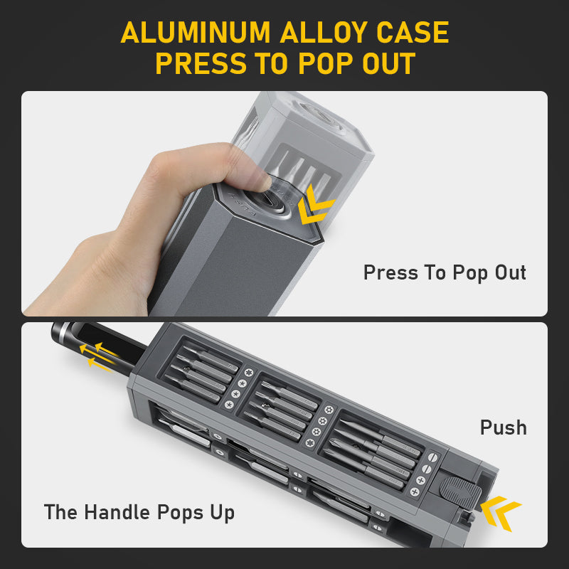 Multi Functional 42 in 1 Screwdriver Set with Magnetic Storage Solution